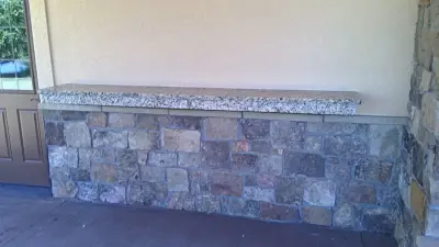 Outdoor Kitchen — Countertop Installation Services project by D&L Granite