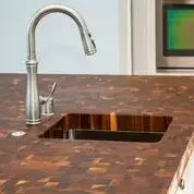 Gray Stone and Timber — Countertop Installation Services project by Surface Art Countertops