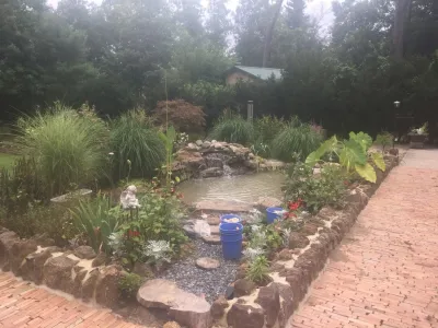 8'x11' Ecosystem Pond in Hammonton, NJ — Landscape Construction project by Landvista Aquascapes
