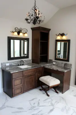 Vanities for Bathrooms — Countertop Installation Services project by Paragon Granite Inc