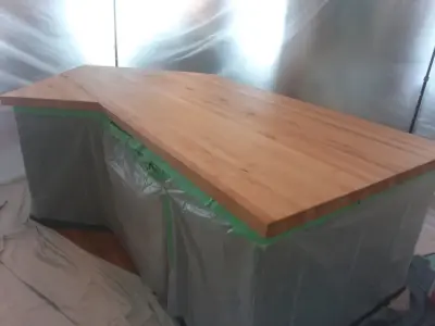 Restoring Butcher Block Countertops — Countertop Installation Services project by Quality Signature Tops Inc