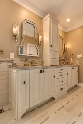 Restroom Renovation — Countertop Installation Services project by Stoneworld Tn