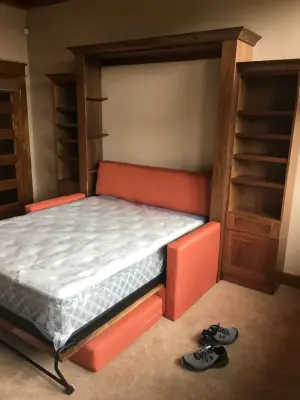 Country Style Murphy Bed — Countertop Installation Services project by PSI Tops | Plastic Specialties Inc