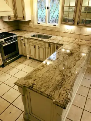 Sienna Beige Granite Kitchen - Our Project — Countertop Installation Services project by Trinity Granite & Marble