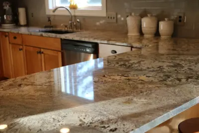 Sienna Bordeaux located in West Olive, Michigan — Countertop Installation Services project by Gomez Granite Countertops