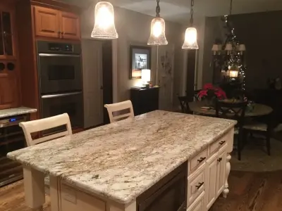 Sienna Gold Granite Culinary Space — Countertop Installation Services project by C.H. Briggs