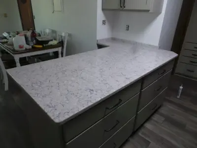 Pietra Silestone — Countertop Installation Services project by Solid Fabrications, Inc.
