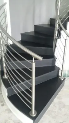 Helical Stairway — Countertop Installation Services project by Stone Creations, Inc