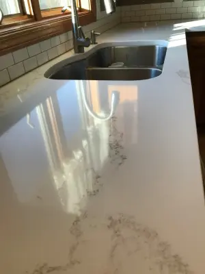 Strato Quartz Surface — Countertop Installation Services project by Gomez Granite Countertops