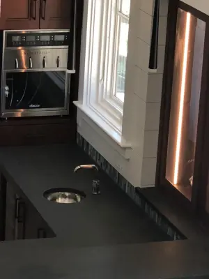 Contemporary Wet Bar Design for Hilton Head — Countertop Installation Services project by Prestige Stone & Tile