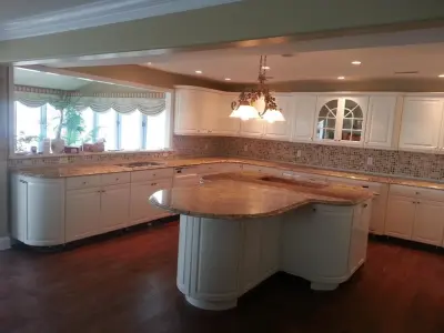 Classic Kitchen Featuring Mosaic Tile Backsplash — Countertop Installation Services project by Merlino Marble And Granite