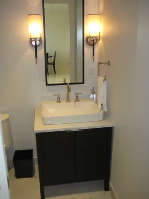 Vanity 2: Marble Carrera — Countertop Installation Services project by LaBruyere Stone