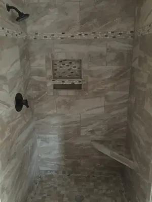 Shower Walk-Ins — Countertop Installation Services project by Brinson Custom Tile