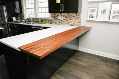 Walnut Lounge — Countertop Installation Services project by Nola Boards