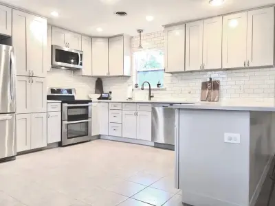 Bright Culinary Space — Countertop Installation Services project by Tex-San Granite
