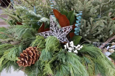 Winter wonderland seasonal containers — Landscape Construction project by Lanoha Nurseries in Omaha