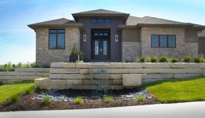 Curb Appeal Water Feature — Landscape Construction project by Lanoha Nurseries