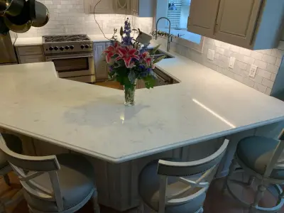 WINSTON SALEM - VENATO EXTRA QUARTZITE — Countertop Installation Services project by Prostone Granite & Cabinetry