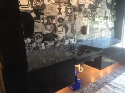 Granite and Caledonia — Countertop Installation Services project by Indy Custom Stone