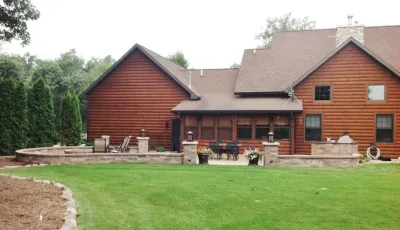 "Entertainment Oasis" — Landscape Construction project by Lawncare By Walter, Inc. in Rockford