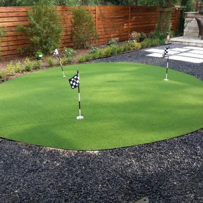 Putting Greens — Landscape Construction project by LawnPop Artificial Turf