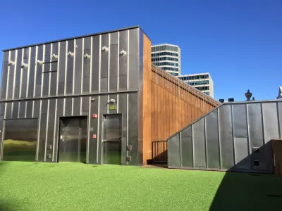 Downtown Rooftop Museum Project — Landscape Construction project by LawnPop Artificial Turf