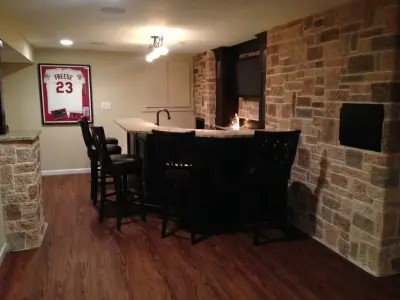 Ryan's incredible retreat for men — Home Renovation & Remodeling Services project by Pro Basement Inc.