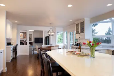 Sammamish Classic Kitchen with White Cabinets — Home Renovation & Remodeling Services project by McAdams Remodeling & Design
