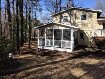 outdoor screen room — Home Renovation & Remodeling Services project by A.M.Carter Construction Inc
