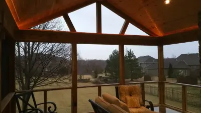 Enclosed Porch — Home Renovation & Remodeling Services project by CH Construction
