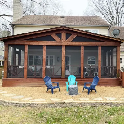 Covered Patio — Home Renovation & Remodeling Services project by Williamsburg Home Services