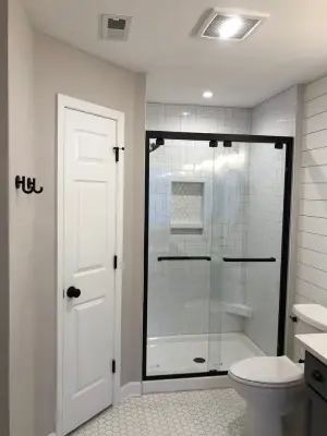 Bathroom with Subway Tile and Shiplap — Home Renovation & Remodeling Services project by Renata Renovations LLC