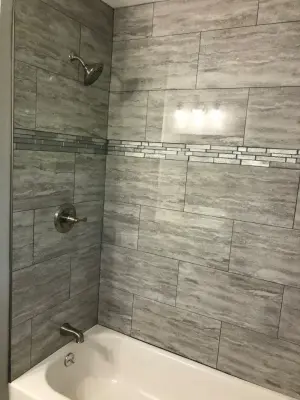 Stone for Showers and Fireplaces — Home Renovation & Remodeling Services project by Transparent Construction, LLC