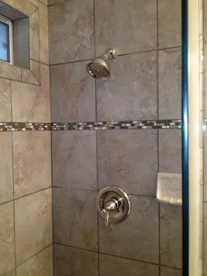 Modern Bathroom Makeover with Walk-in Shower — Home Renovation & Remodeling Services project by V-Builders