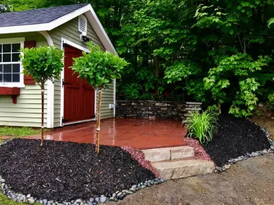 Stone terrace — Home Renovation & Remodeling Services project by Class A Painting, LLC