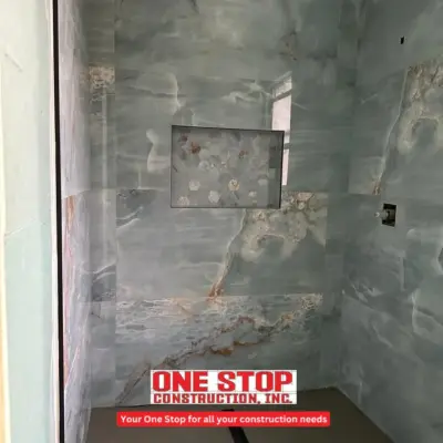 Compact Bathroom Makeover — Home Renovation & Remodeling Services project by One Stop Construction
