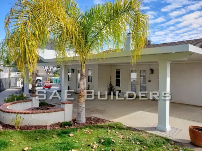 Gabled Roofline Solid Alumawood Patio Cover — Home Renovation & Remodeling Services project by SAE Builders