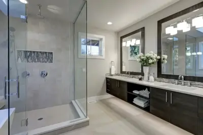 Serene Bathroom Transformation — Home Renovation & Remodeling Services project by Greenview Renovation