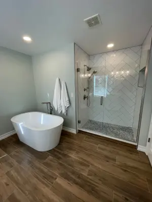 Meadow Springs Bathroom — Home Renovation & Remodeling Services project by Prestige Home Renovations