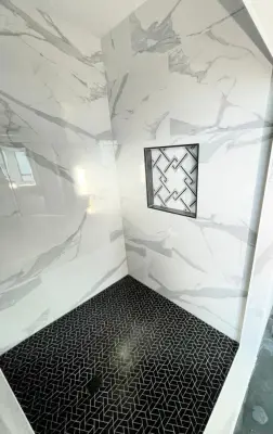 Upright Showers — Home Renovation & Remodeling Services project by Integrity Tile & Home LLC