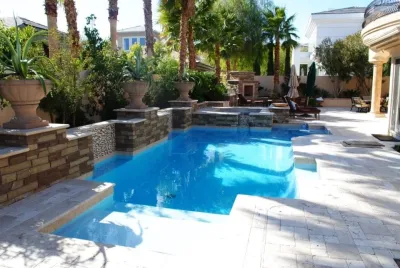 Sealed Pavers — Landscape Construction project by Living Water Lawn And Garden