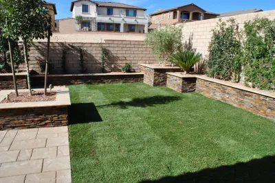 Retainer Walls — Landscape Construction project by Living Water Lawn And Garden