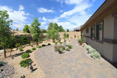 Back Yard Landscape and Pavers — Landscape Construction project by Living Water Lawn And Garden