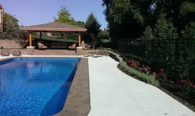 Stringer's garden swimming pool — Home Renovation & Remodeling Services project by Cornerstone Remodeling, Inc.