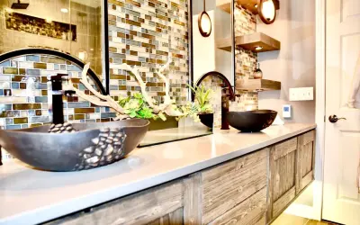 Impressive Corridor Bathroom — Home Renovation & Remodeling Services project by Carpentry With Integrity, Inc.