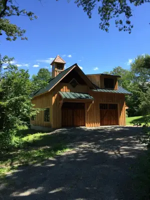 Timber Frame Barn/Garage in Sugar Hill, NH — Home Renovation & Remodeling Services project by Lawton Company