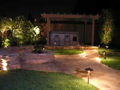 LED Landscape Lighting — Landscape Construction project by Lytle Landscape Construction