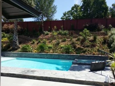 hillside soft scape — Landscape Construction project by Lytle Landscape Construction