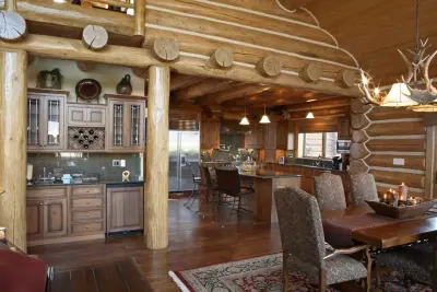 Teton Springs Timber Cabin — Home Renovation & Remodeling Services project by With The Grain, LLC.