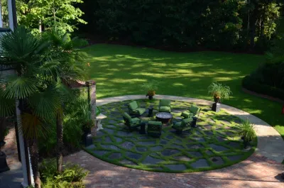 Custom Backyard Seating Area by Magnolia Green LLC